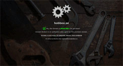 Desktop Screenshot of hobbox.se