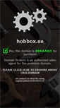 Mobile Screenshot of hobbox.se